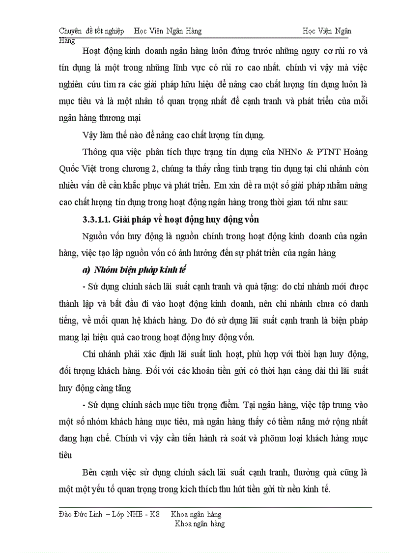 image for page Giải pháp nâng cao chất lượng tín dụng tại NHNo PTNT chi nhánh Hoàng Quốc Việt 1