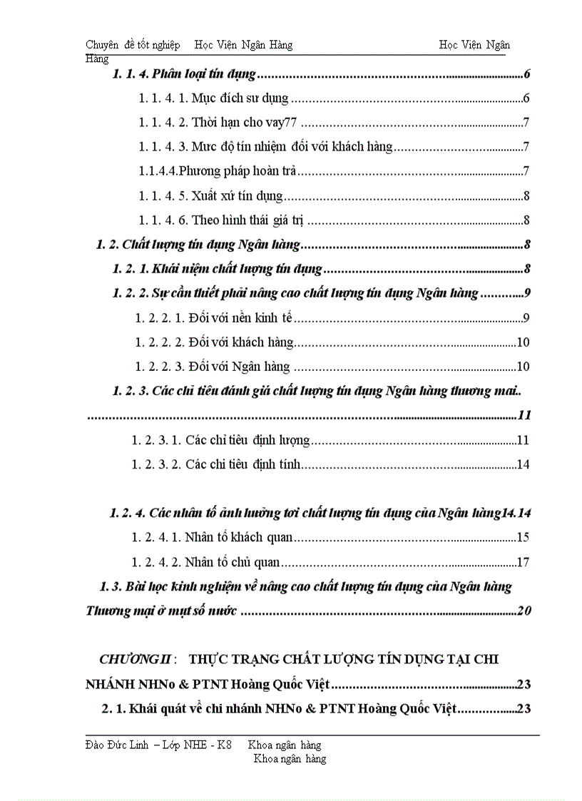 image for page Giải pháp nâng cao chất lượng tín dụng tại NHNo PTNT chi nhánh Hoàng Quốc Việt 1
