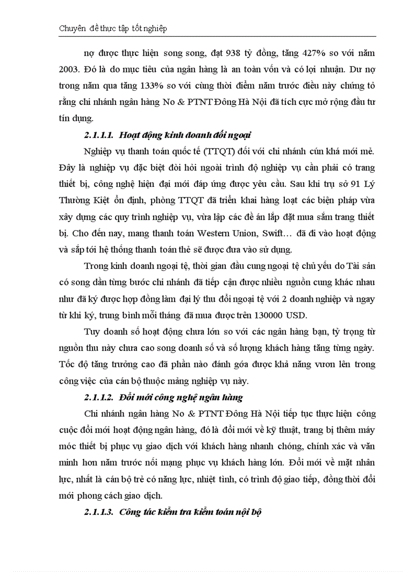 image for page Thực trạng và giải pháp đối với tín dụng trung dài hạn tại chi nhánh Ngân Hàng No PTNT Đông Hà Nội 1