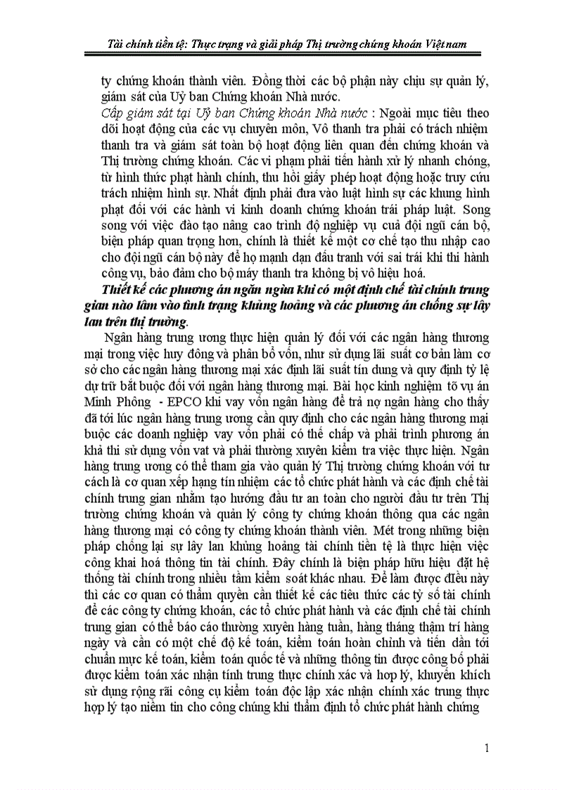 image for page Tài chính tiền tệ Thực trạng và giải pháp Thị trường chứng khoán Việt nam
