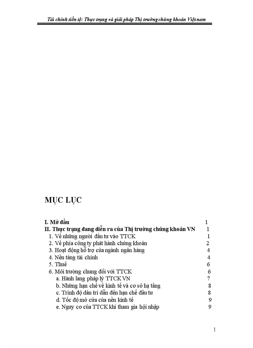 image for page Tài chính tiền tệ Thực trạng và giải pháp Thị trường chứng khoán Việt nam
