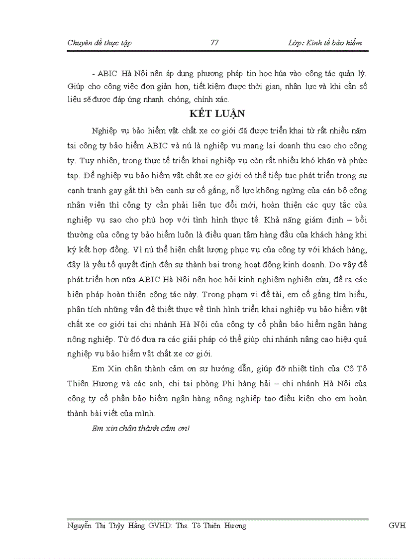 image for page Giải pháp nâng cao hiệu quả nghiệp vụ bảo hiểm vật chất xe cơ giới tại chi nhánh Hà Nội công ty cổ phần bảo hiểm ngân hàng nông nghiệp ABIC