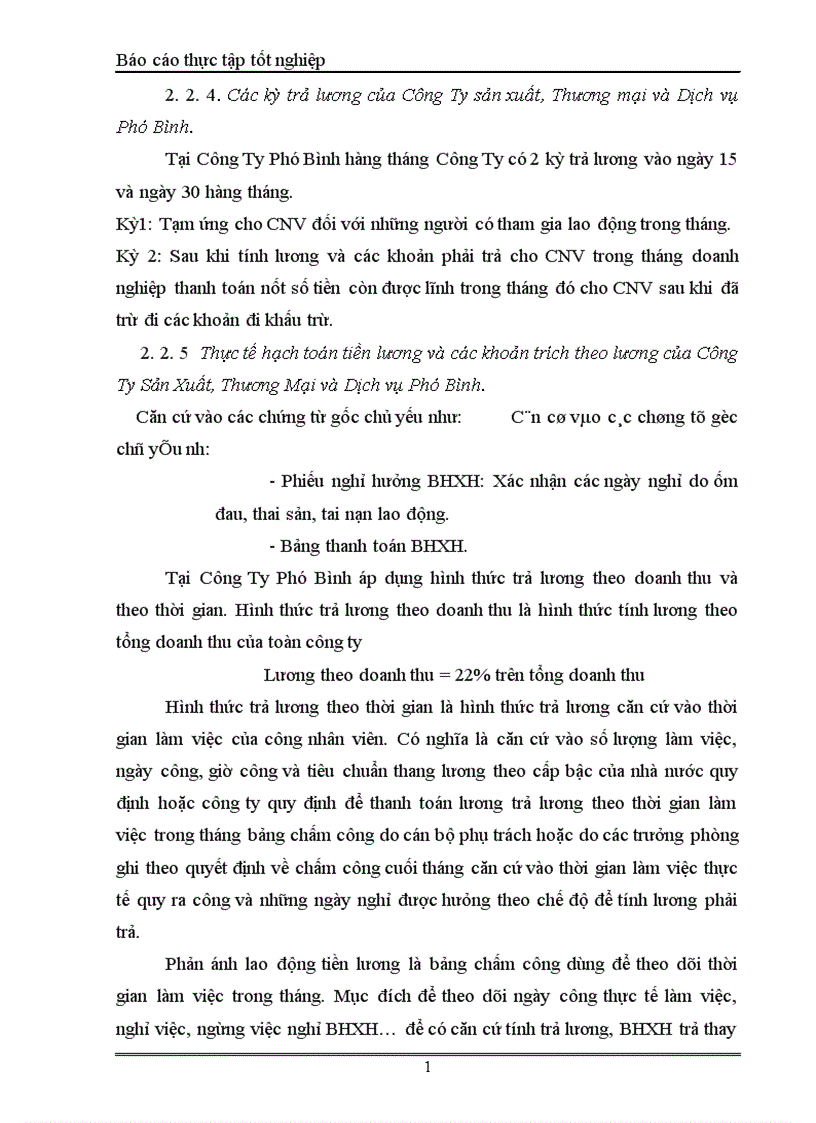 image for page Kế toán tiền lương và các khoản trích theo lương tại Công ty sản xuất Thương Mại và dịch vụ Phú Bình 1