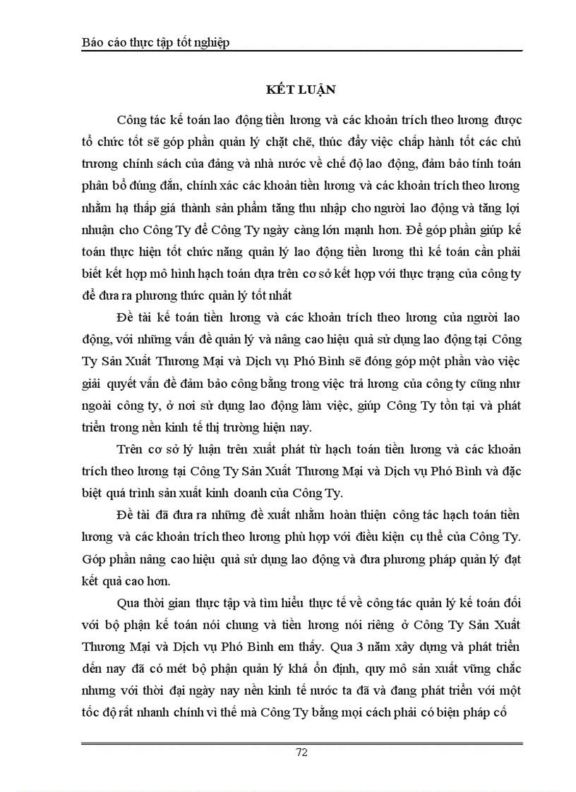 image for page Kế toán tiền lương và các khoản trích theo lương tại Công ty sản xuất Thương Mại và dịch vụ Phú Bình 1