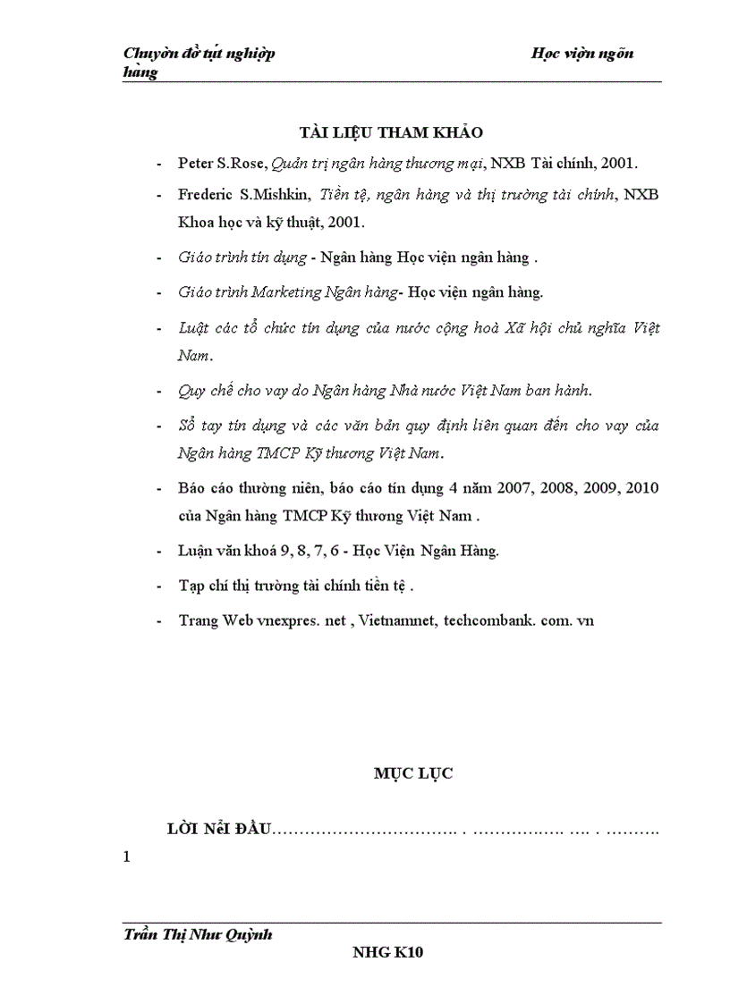 image for page Một số giải pháp mở rộng cho vay tiêu dùng tại Hội sở chính Ngân hàng TMCP Kỹ thương Việt Nam 1