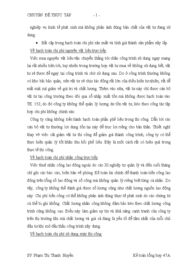 image for page Hoàn thiện công tác kế toán chi phí sản xuất và tính giá thành sản phẩm xây lắp nhằm tăng cường hiệu lực quản trị chi phí tại Công ty Cổ phần Kinh doanh vật tư và Xây dựng 1