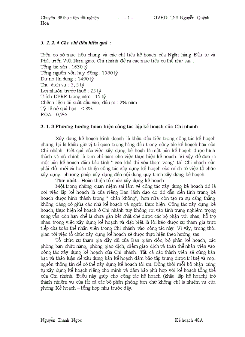 image for page Hoàn thiện công tác lập kế hoạch kinh doanh tại Ngân hàng Đầu tư và Phát triển Việt Nam Chi nhánh Thăng Long