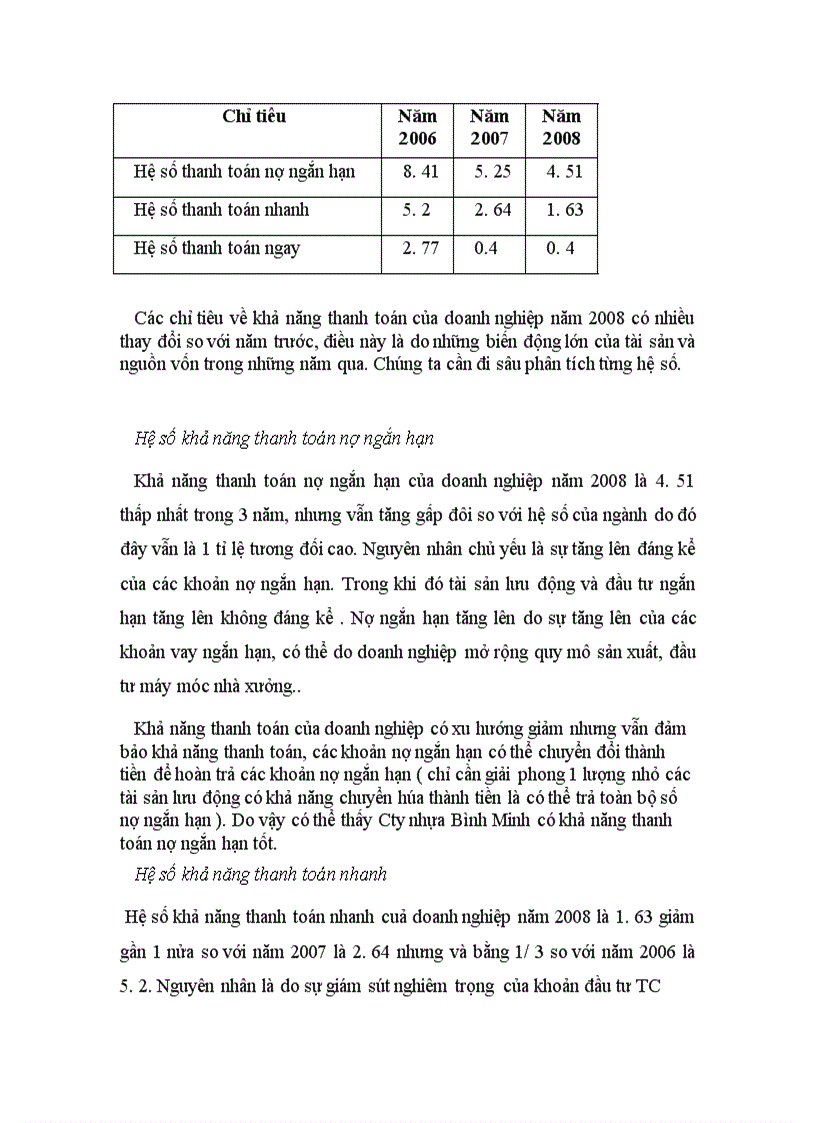 image for page Phân tích tài chính doanh nghiệp Công ty Cổ Phần Nhựa Bình Minh