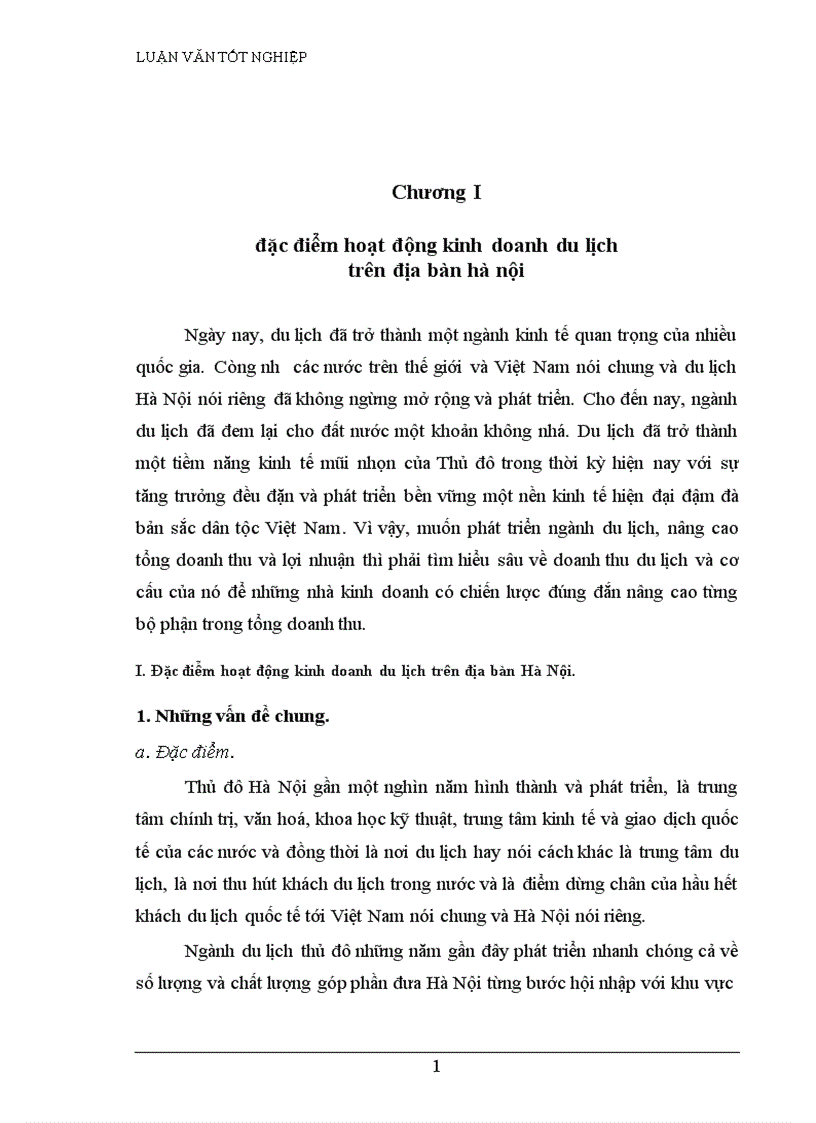 image for page Vận dụng phương pháp dãy số thời gian phân tích biến động doanh thu du lịch thời kỳ 1995 2001 và dự đoán doanh thu du lịch thời kỳ 2002 2003 trên địa bàn Hà Nội 1