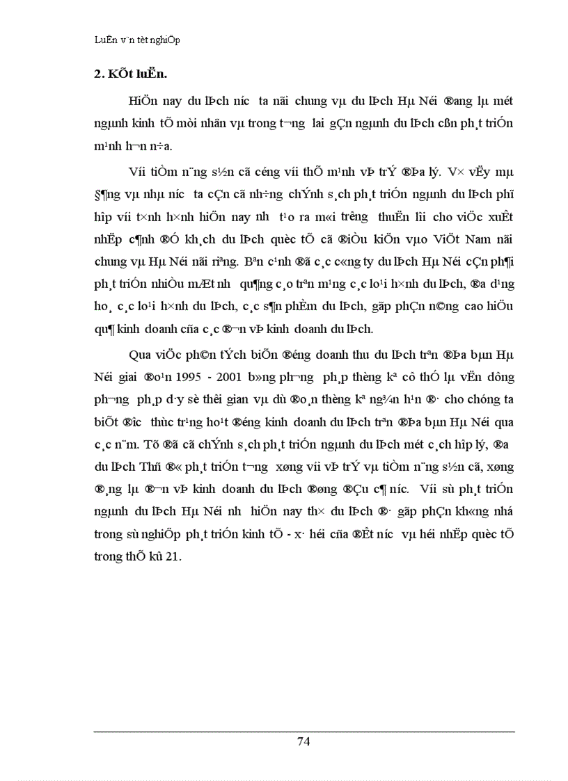 image for page Vận dụng phương pháp dãy số thời gian phân tích biến động doanh thu du lịch thời kỳ 1995 2001 và dự đoán doanh thu du lịch thời kỳ 2002 2003 trên địa bàn Hà Nội 1