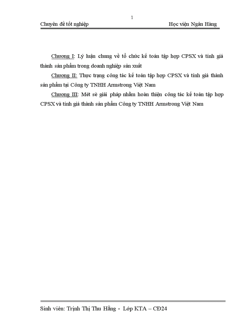 image for page Kế toán tập hợp chi phí sản xuất và tính giá thành tại Công ty TNHH Armstrong Việt Nam