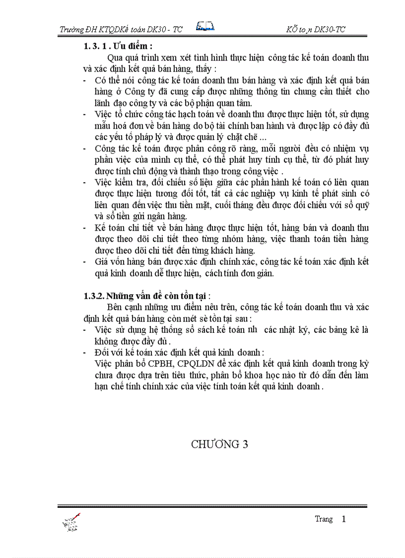 image for page Tổ chức công tác kế toán bán hàng và xác định kết quả tại Công Ty Rượu Đồng Xuân 1