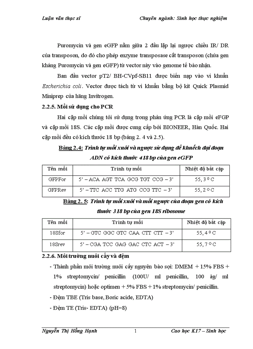 image for page Thử nghiệm chuyển gen GFP trên gà Gallus Gallus Domesticus sử dụng vector pT2 BH CVpf SB11 bằng phương pháp chuyển gen qua tinh trùng và vi tiêm vào phôi gà 0 giờ ấp 1