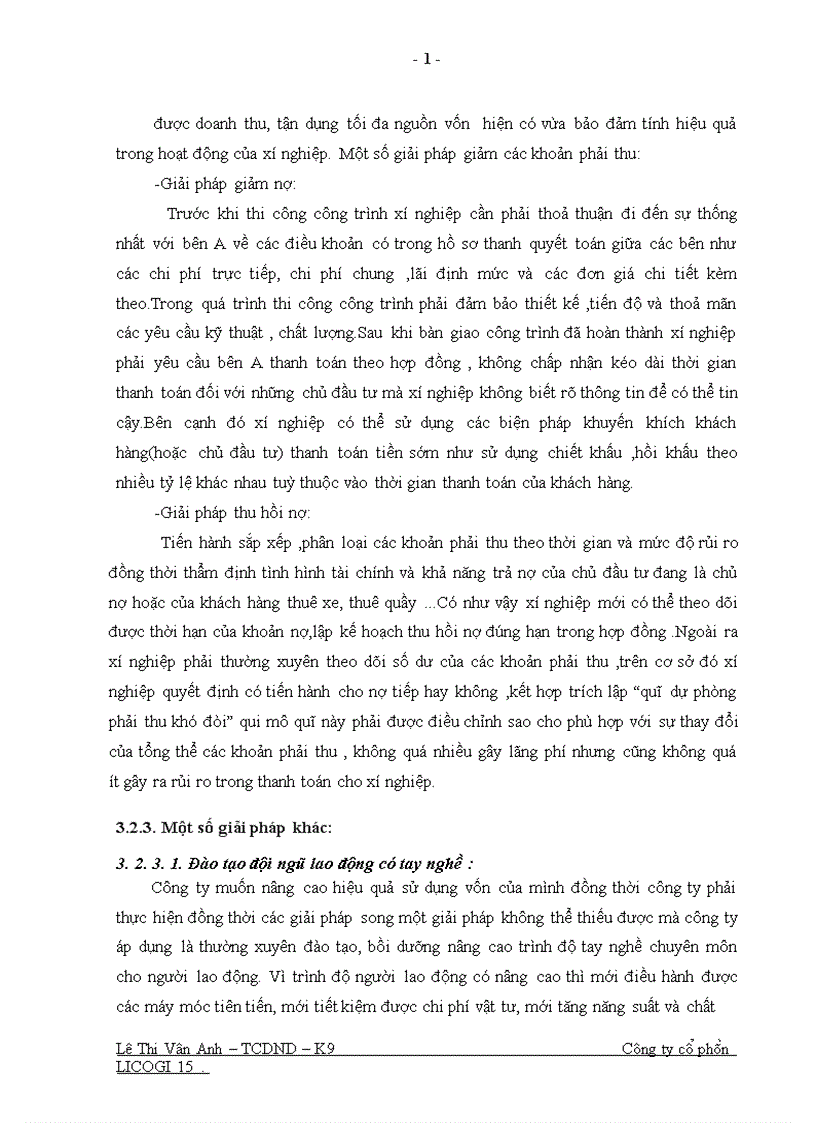 image for page Một số giải pháp nhằm nâng cao hiệu quả sử dụng vốn ở Công ty cổ phần LICOGI 15 1