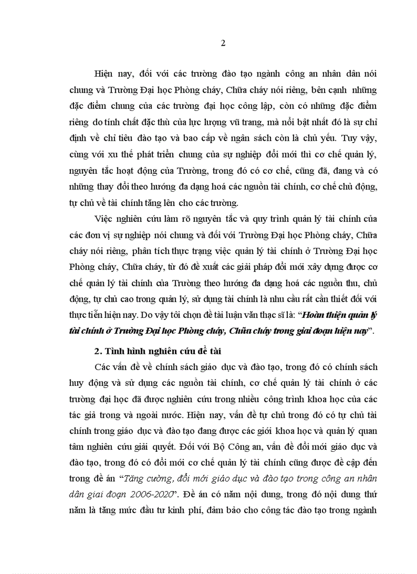 image for page Hoàn thiện quản lý tài chính ở Trường Đại học Phòng cháy Chữa cháy trong giai đoạn hiện nay