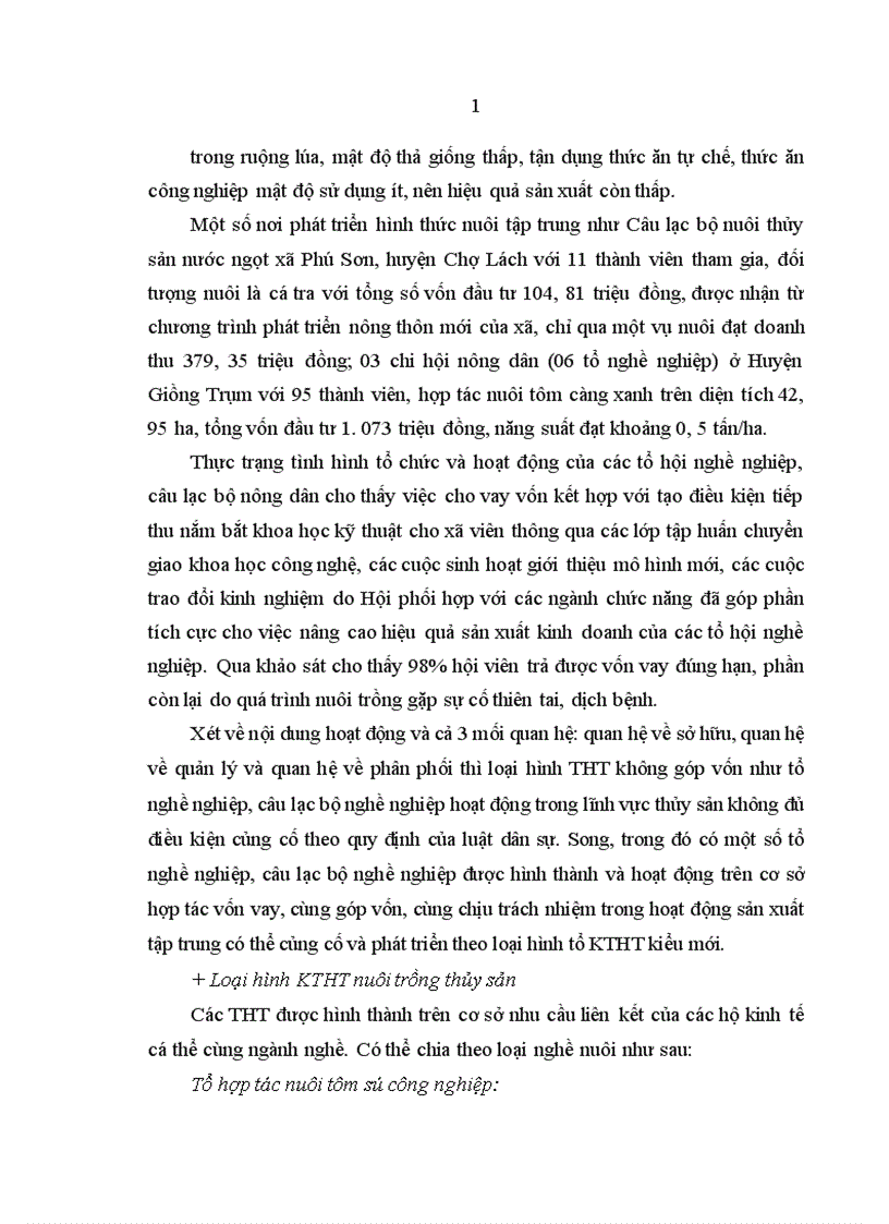 image for page Kinh tế tập thể trong ngành thủy sản tỉnh Bến Tre Thực trạng và giải pháp