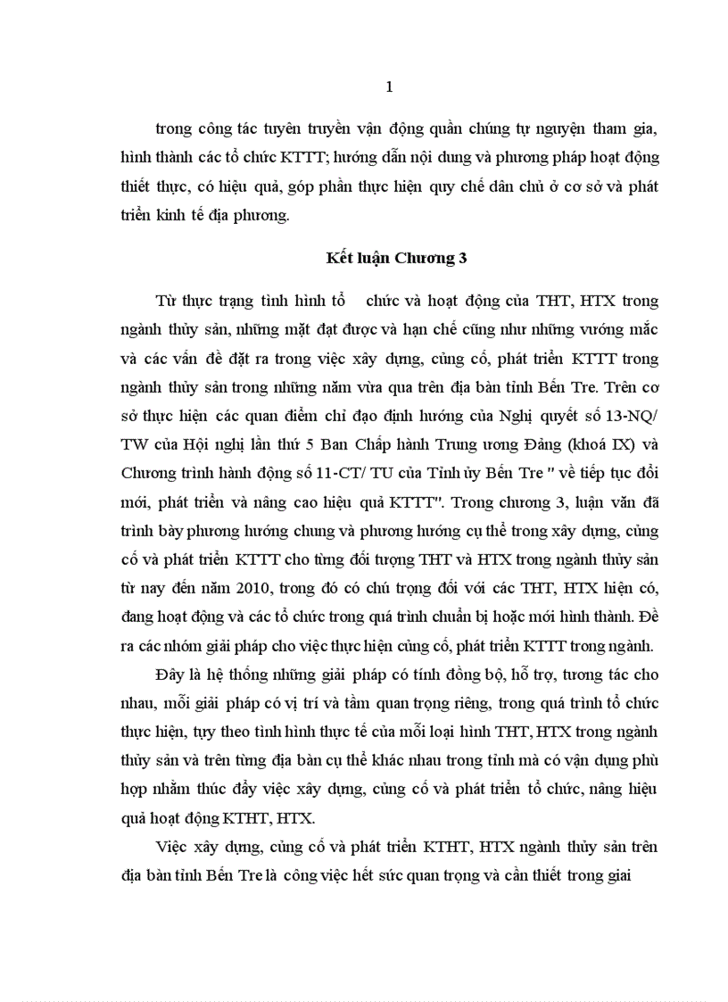 image for page Kinh tế tập thể trong ngành thủy sản tỉnh Bến Tre Thực trạng và giải pháp