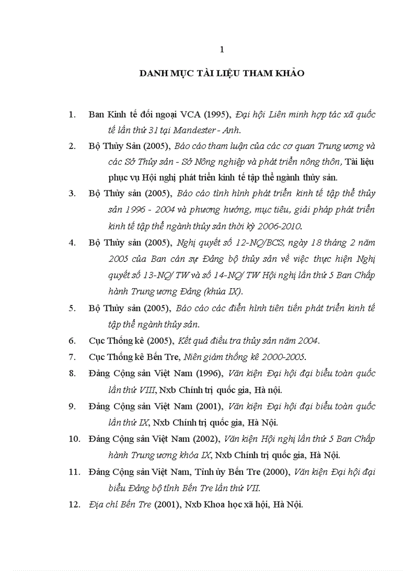 image for page Kinh tế tập thể trong ngành thủy sản tỉnh Bến Tre Thực trạng và giải pháp