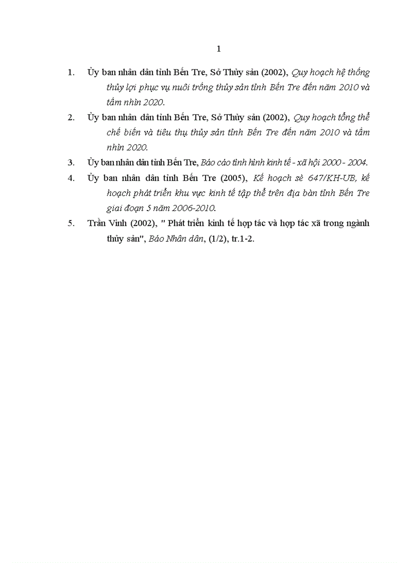 image for page Kinh tế tập thể trong ngành thủy sản tỉnh Bến Tre Thực trạng và giải pháp