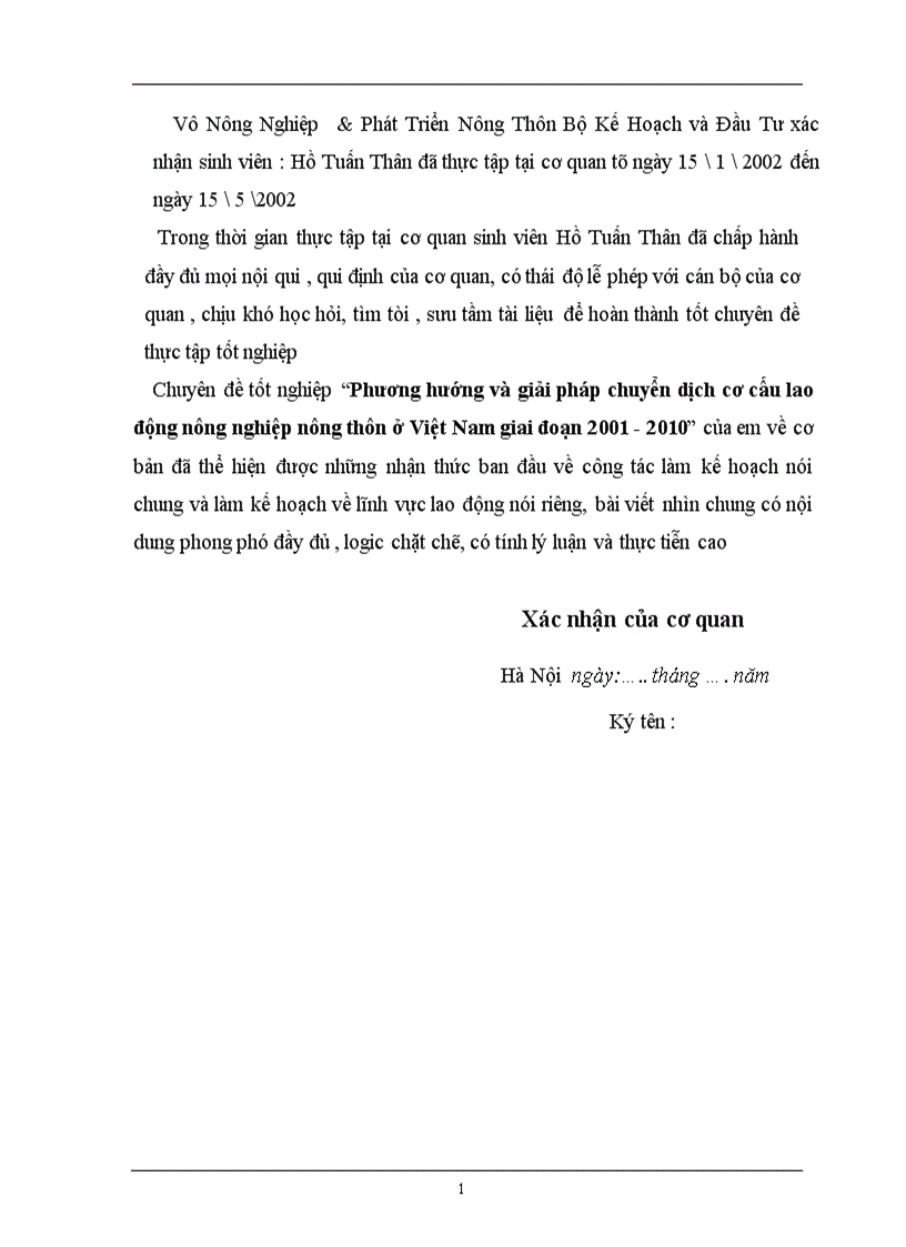 image for page Phương hướng và giải pháp chuyển dịch cơ cấu lao động nông nghiệp nông thôn ở Việt Nam giai đoạn 2001 2010 1