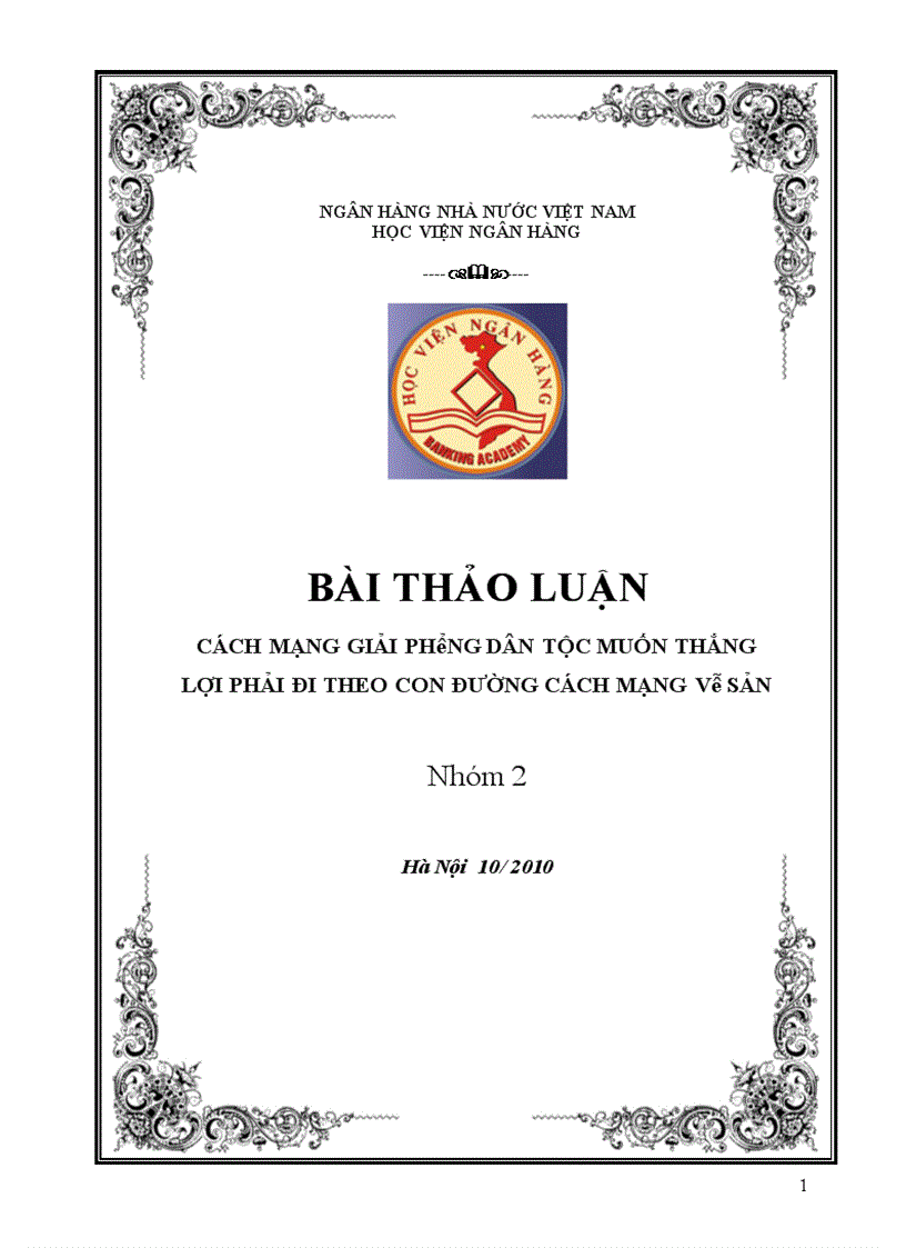 image for page Cách mạng giải phóng dân tộc muốn thắng lợi phải đi theo con đường cách mạng vô sản