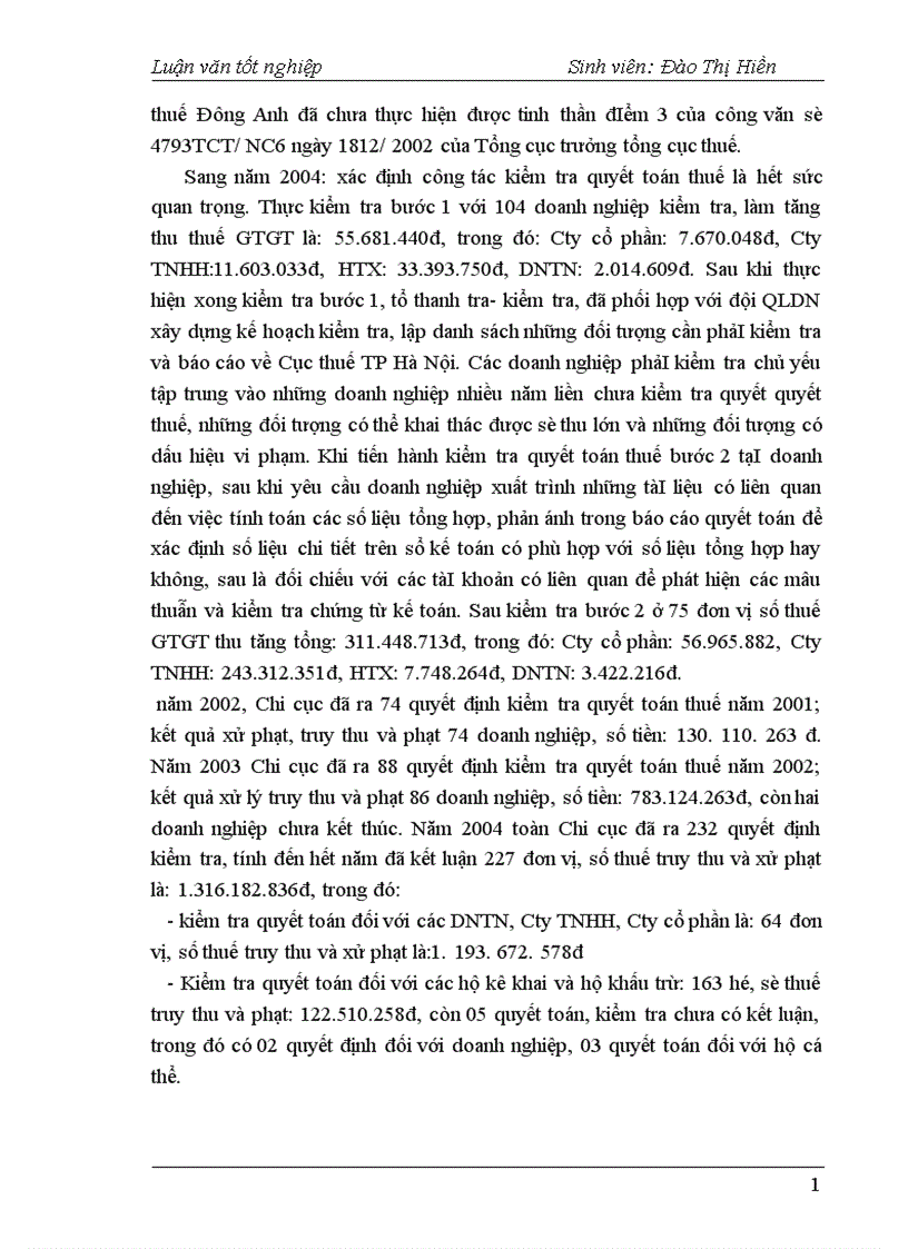 image for page Thực trạng công tác quản lý thu thuế GTGT đối với doanh nghiệp ngoài quốc doanh trên địa bàn huyện Đông Anh