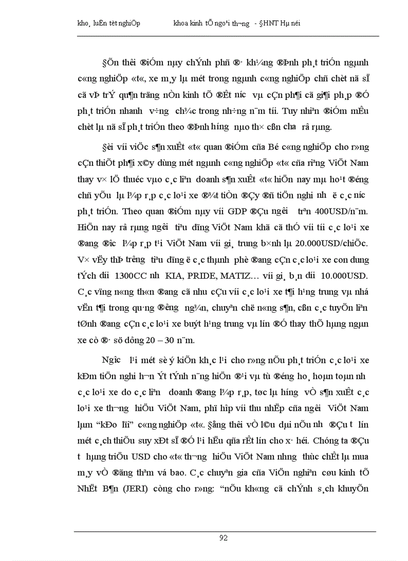 image for page Một số vấn đề về hoạt động nhập khẩu lắp ráp phương tiện giao thông cơ giới đường bộ ở Việt Nam 1