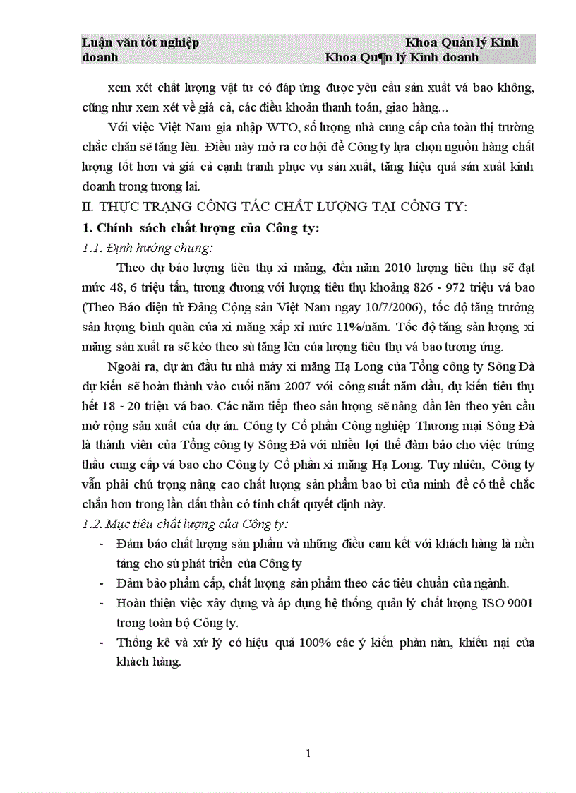 image for page Một số biện pháp nhằm nâng cao chất lượng sản phẩm của công ty cổ phần Công nghiệp và thương mại sông đà 1