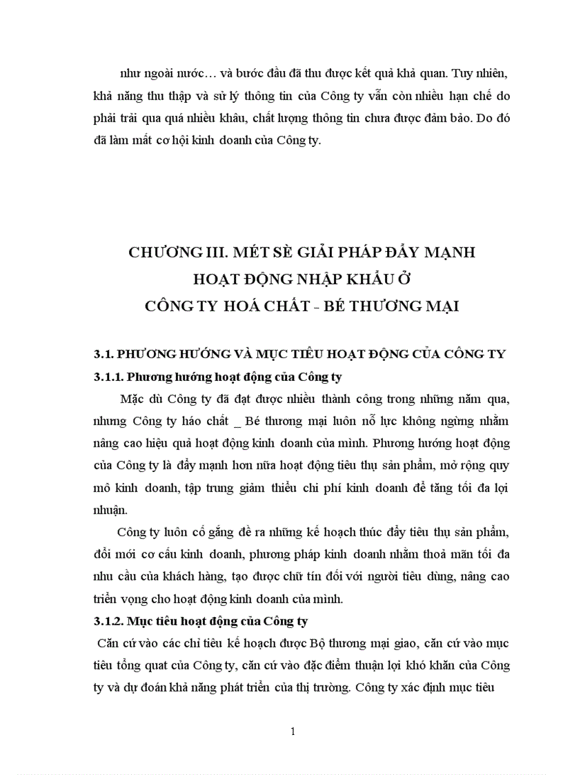 image for page Một số giải pháp nhằm đẩy mạnh hoạt động nhập khẩu ở Công ty hoá chất Bộ thương mại