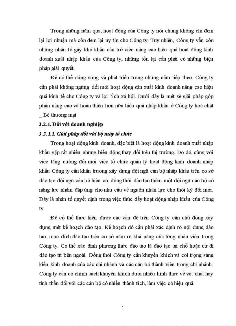 image for page Một số giải pháp nhằm đẩy mạnh hoạt động nhập khẩu ở Công ty hoá chất Bộ thương mại