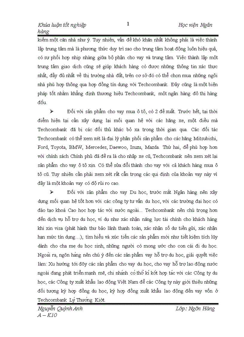 image for page Gia i pha p nâng cao năng lư c ca nh tranh trong hoa t đô ng cho vay kha ch ha ng ca nhân ta i chi nha nh Techcombank Ly Thươ ng Kiê t