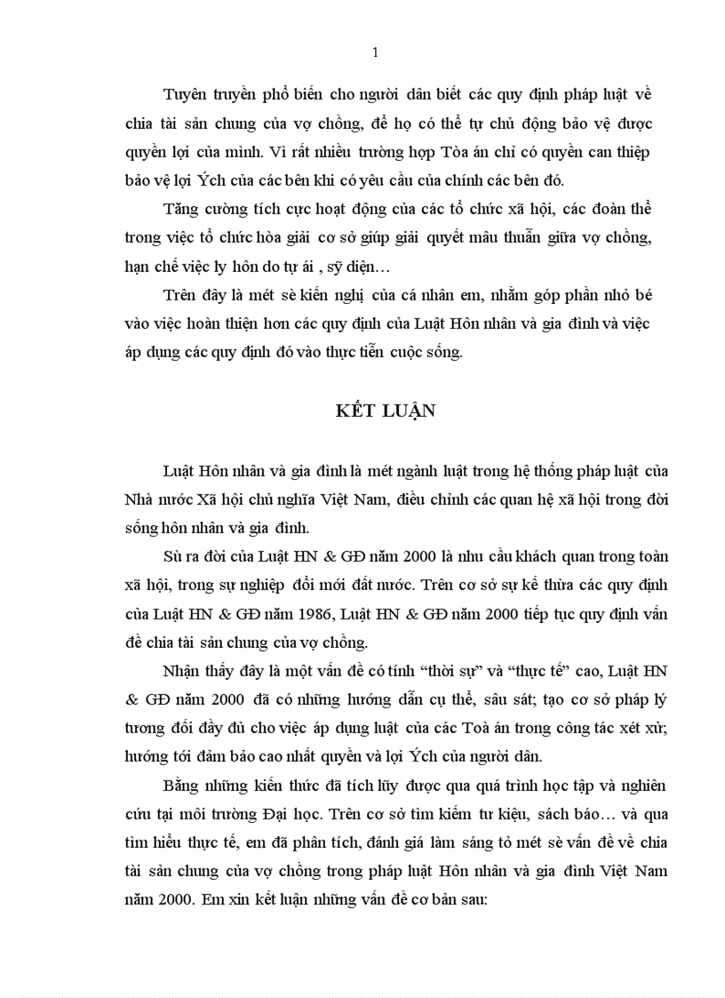 image for page Chia tài sản chung của vợ chồng theo luật hôn nhân và gia đình Việt Nam Một số vấn đề lý luận và thực tiễn 1