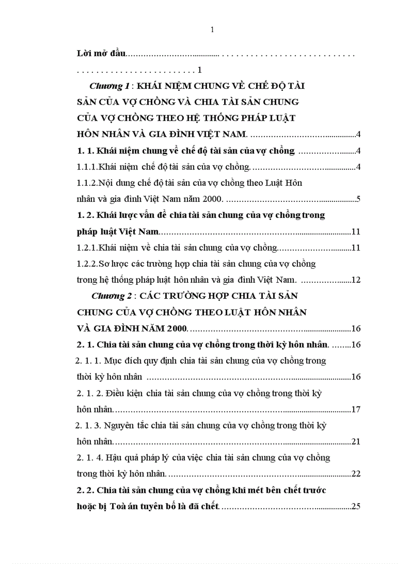 image for page Chia tài sản chung của vợ chồng theo luật hôn nhân và gia đình Việt Nam Một số vấn đề lý luận và thực tiễn 1