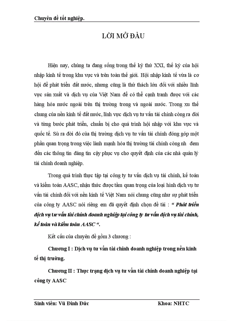 image for page Phát triển dịch vụ tư vấn tài chính doanh nghiệp tại công ty tư vấn dịch vụ tài chính kế toán và kiểm toán AASC