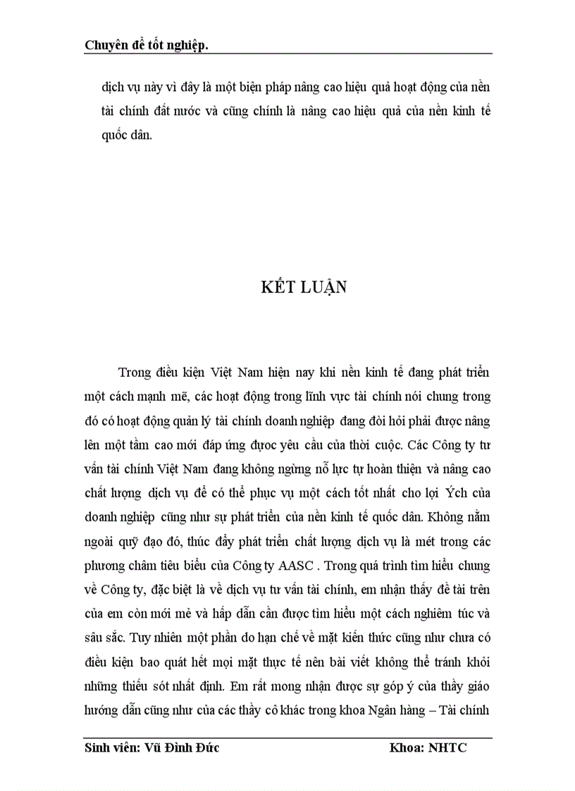 image for page Phát triển dịch vụ tư vấn tài chính doanh nghiệp tại công ty tư vấn dịch vụ tài chính kế toán và kiểm toán AASC