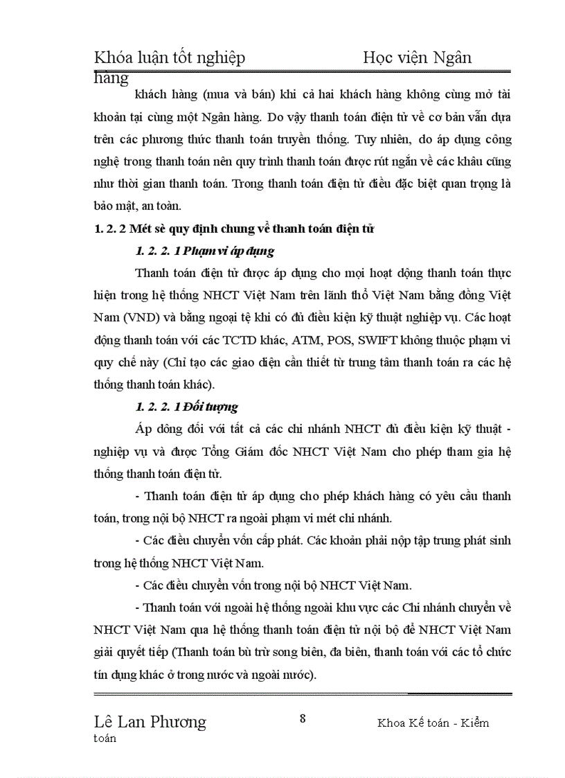 image for page Giải pháp nhằm hoàn thiện hệ thống thanh toán điện tử tại Ngân hàng Công thương Cẩm Phả