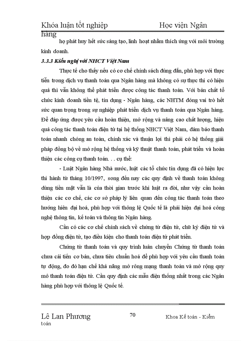 image for page Giải pháp nhằm hoàn thiện hệ thống thanh toán điện tử tại Ngân hàng Công thương Cẩm Phả