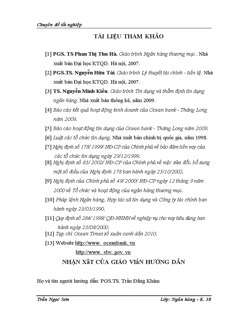 image for page Mở rộng tín dụng khách hàng tiêu dùng cá nhân tại ngân hàng thương mại cổ phần Đại Dương Chi nhánh Thăng Long 1