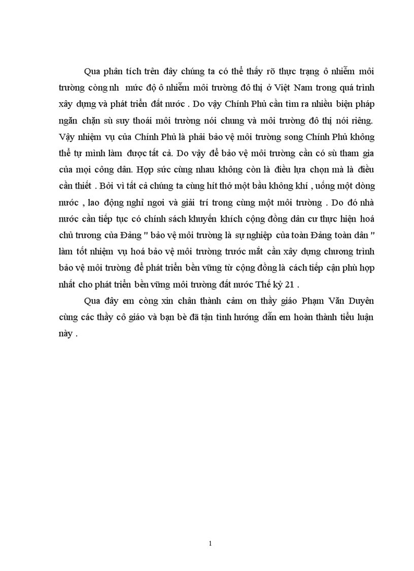 image for page Một số vấn đề bức xúc của ô nhiễm môi trường đô thị và một số biện pháp khắc phục sự ô nhiễm môi trường đô thị