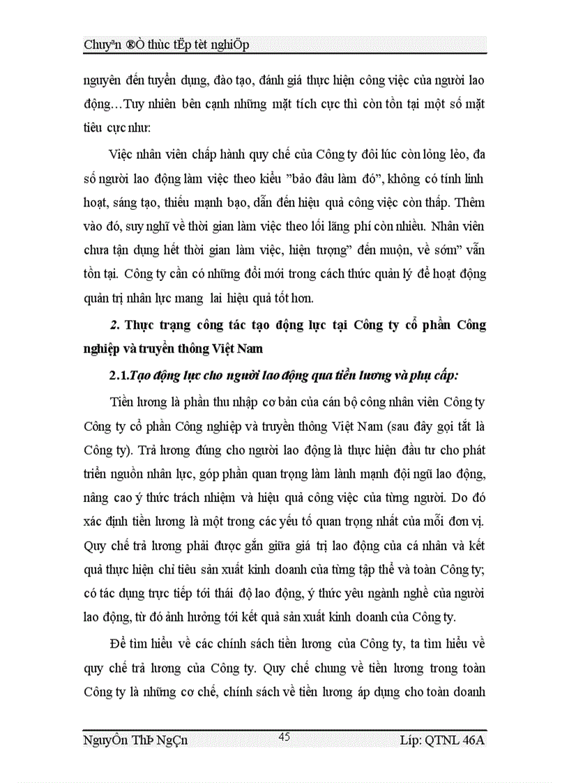 image for page Hoàn thiện công tác tạo động lực cho người lao động tại Công ty cổ phần Công nghiệp và truyền thông Việt Nam VNINCOM 1