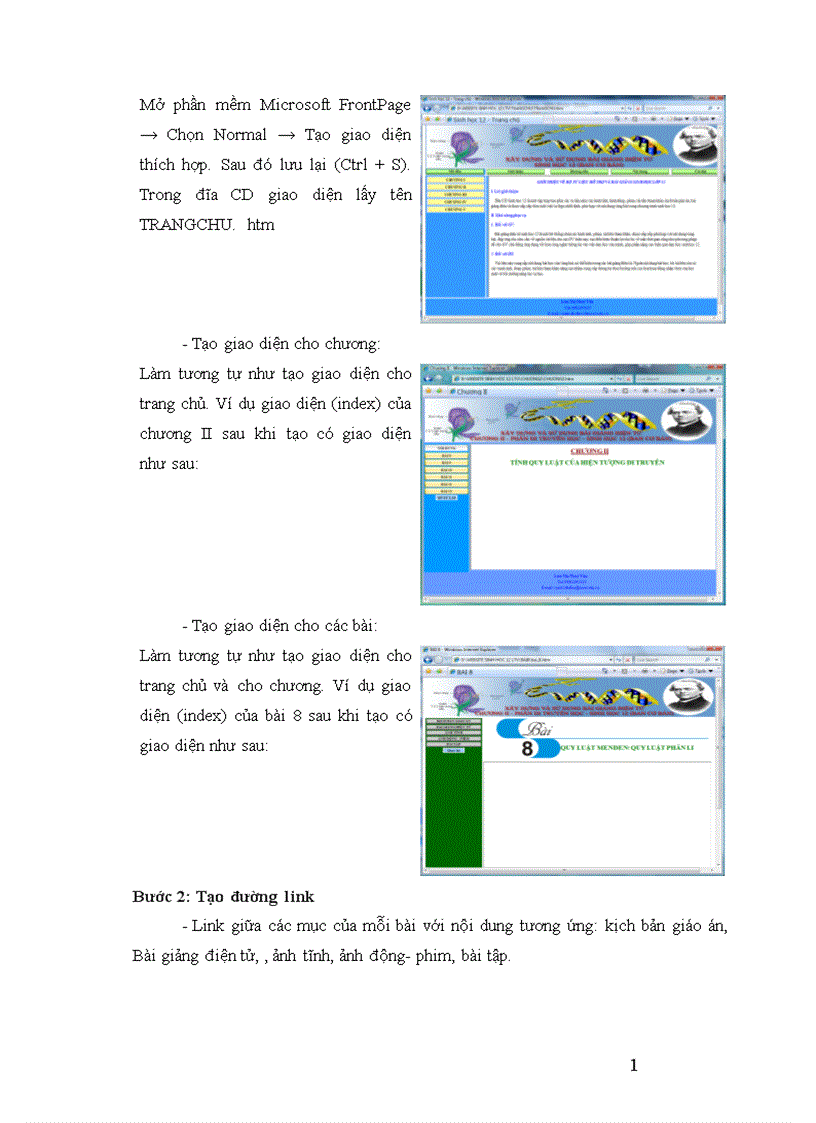 image for page Xây dựng và sử dụng bài giảng điện tử chương II phần Di truyền học Sinh học12 theo hướng tích hợp truyền thông đa phương tiện