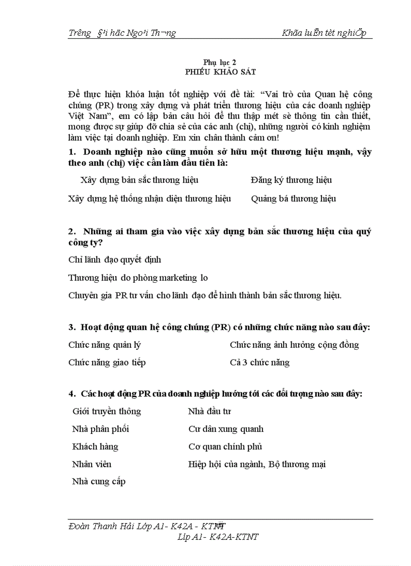 image for page Vai trò của PR trong việc xây dựng và phát triển thương hiệu của các doanh nghiệp Việt Nam 1