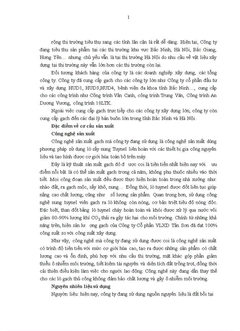 image for page Báo cáo thực tập tại Công ty cổ phần vật liệu xây dựng Tân Sơn