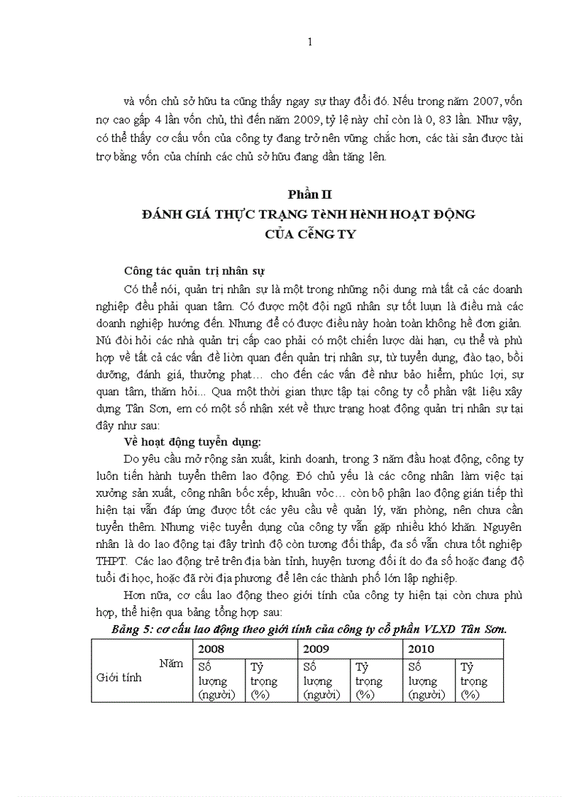 image for page Báo cáo thực tập tại Công ty cổ phần vật liệu xây dựng Tân Sơn