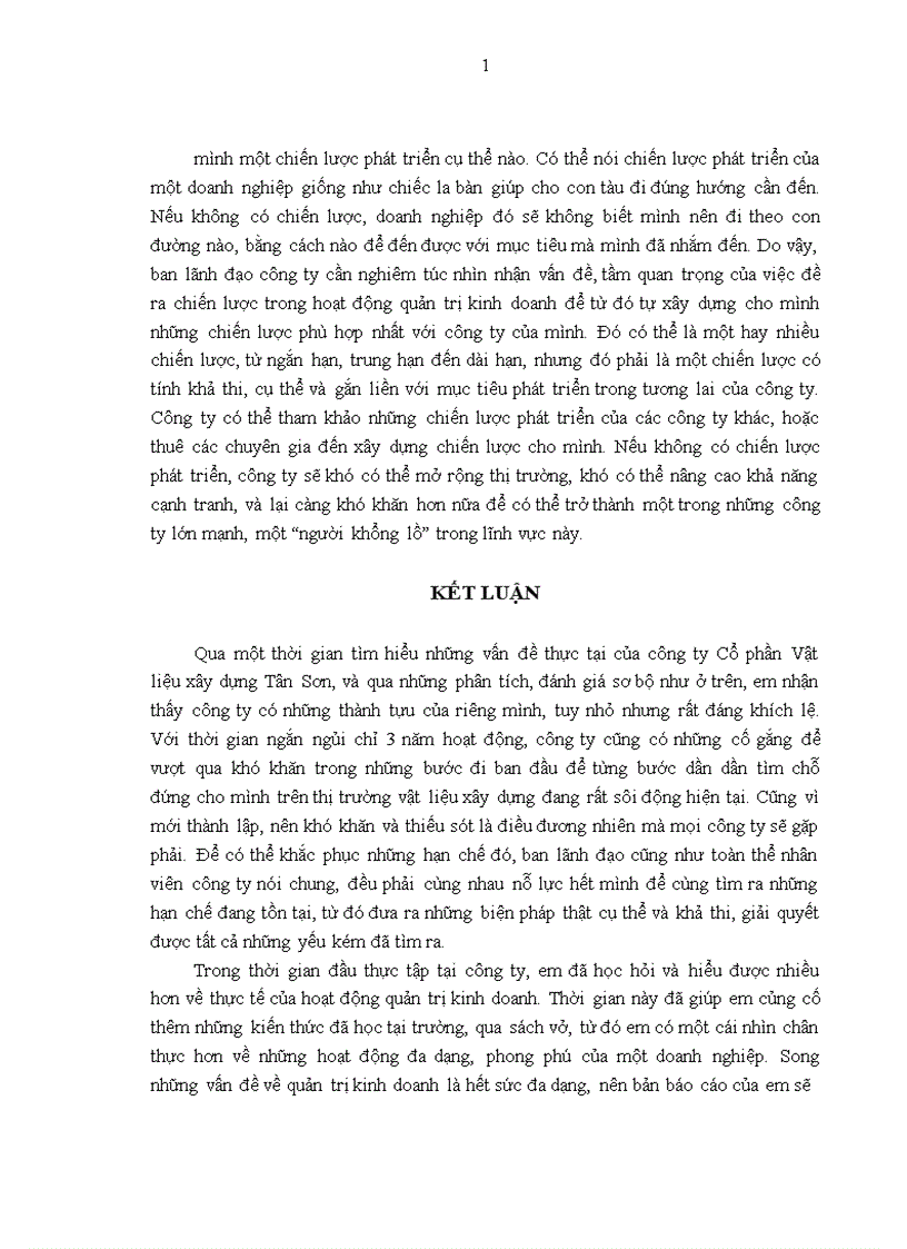 image for page Báo cáo thực tập tại Công ty cổ phần vật liệu xây dựng Tân Sơn