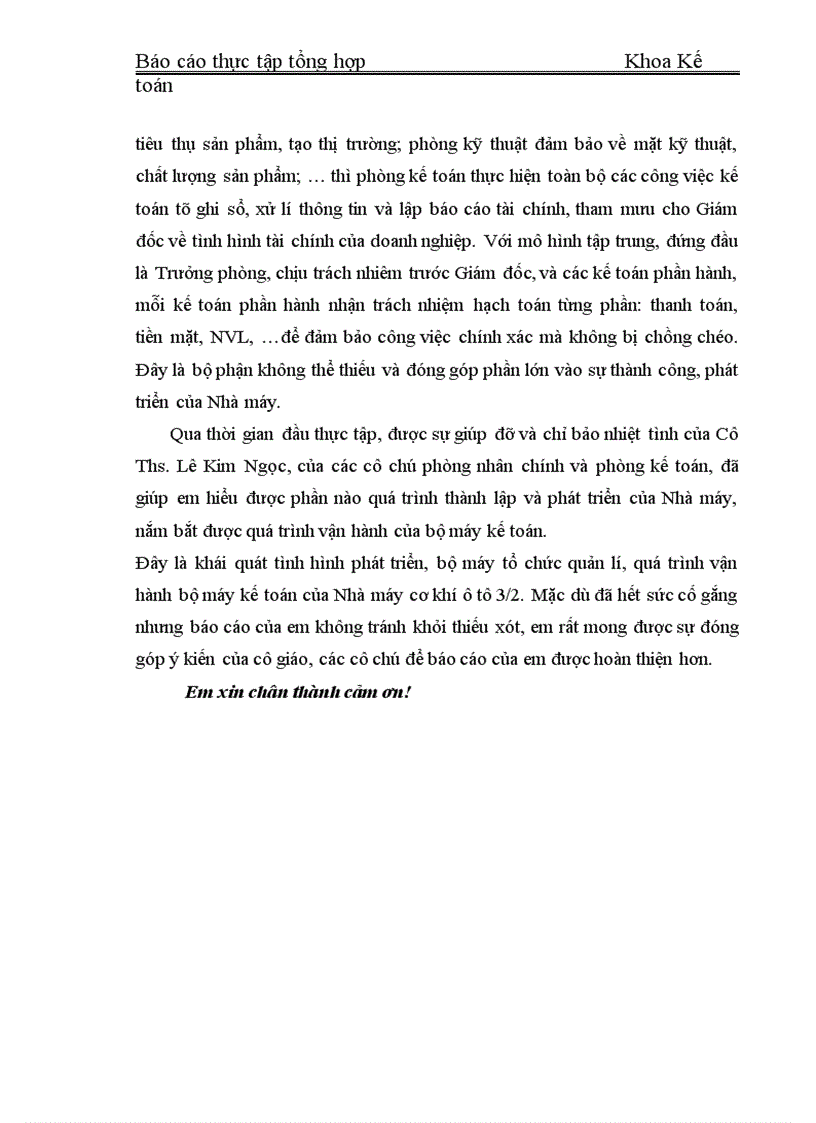 image for page Đặc điểm tổ chức kế toán tại Nhà máy cơ khí ô tô