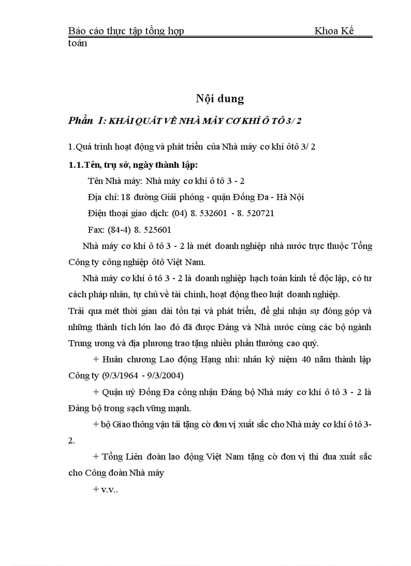 image for page Đặc điểm tổ chức kế toán tại Nhà máy cơ khí ô tô