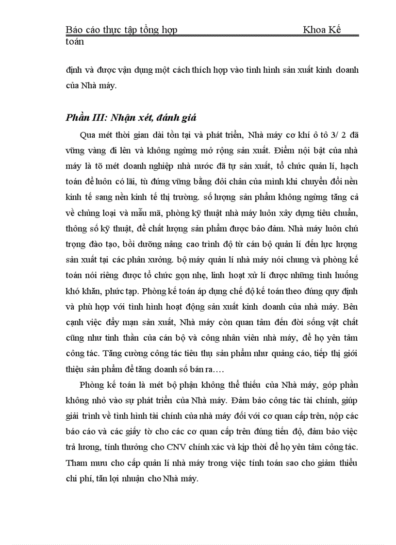 image for page Đặc điểm tổ chức kế toán tại Nhà máy cơ khí ô tô