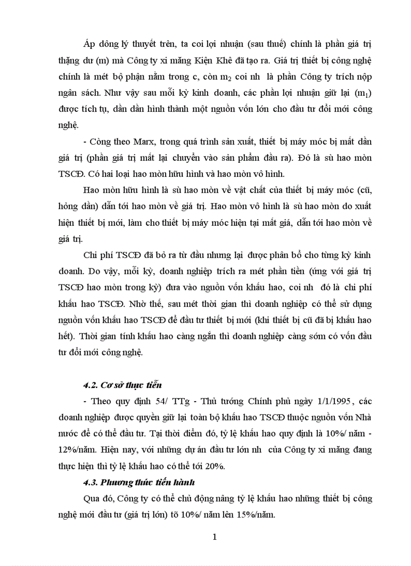 image for page Thực trạng quá trình đổi mới công nghệ tại Công ty Xi măng kiện khê Hà Nam 1