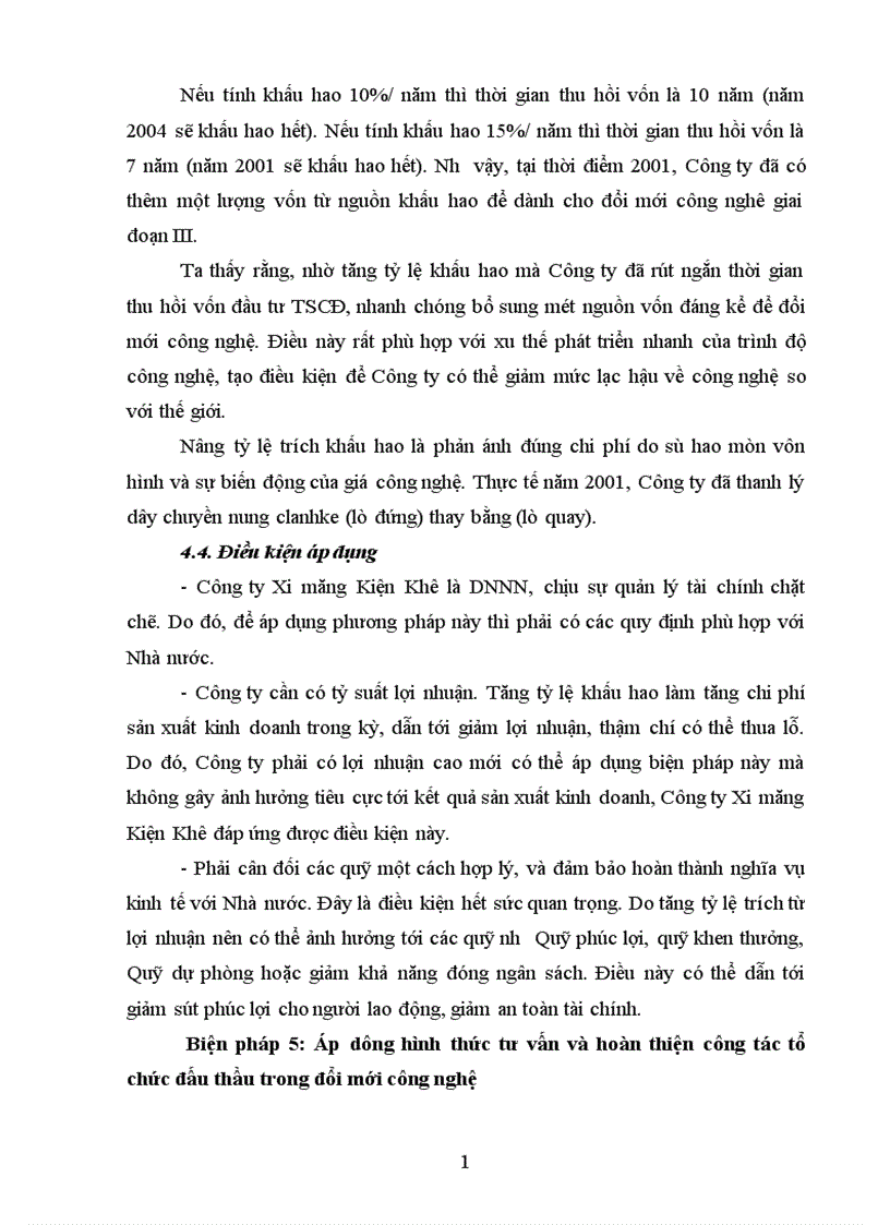 image for page Thực trạng quá trình đổi mới công nghệ tại Công ty Xi măng kiện khê Hà Nam 1